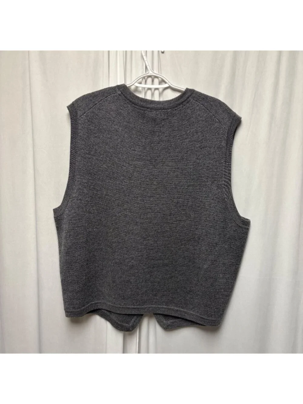 Joseph Abboud Gray Merino Wool Blend Sweater Vest Mens Sz XXL Academia Old Money